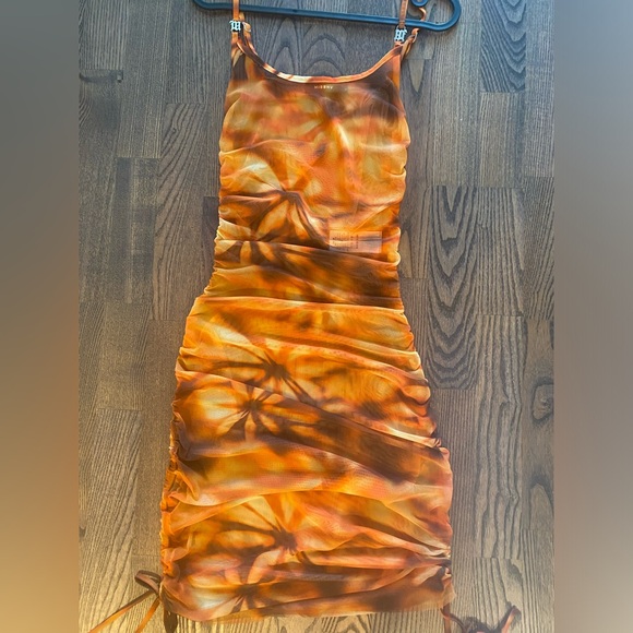 MISBHV ORANGE The ‘Metamorphosis 1993’ collection mesh slip dress size S - Picture 3 of 8
